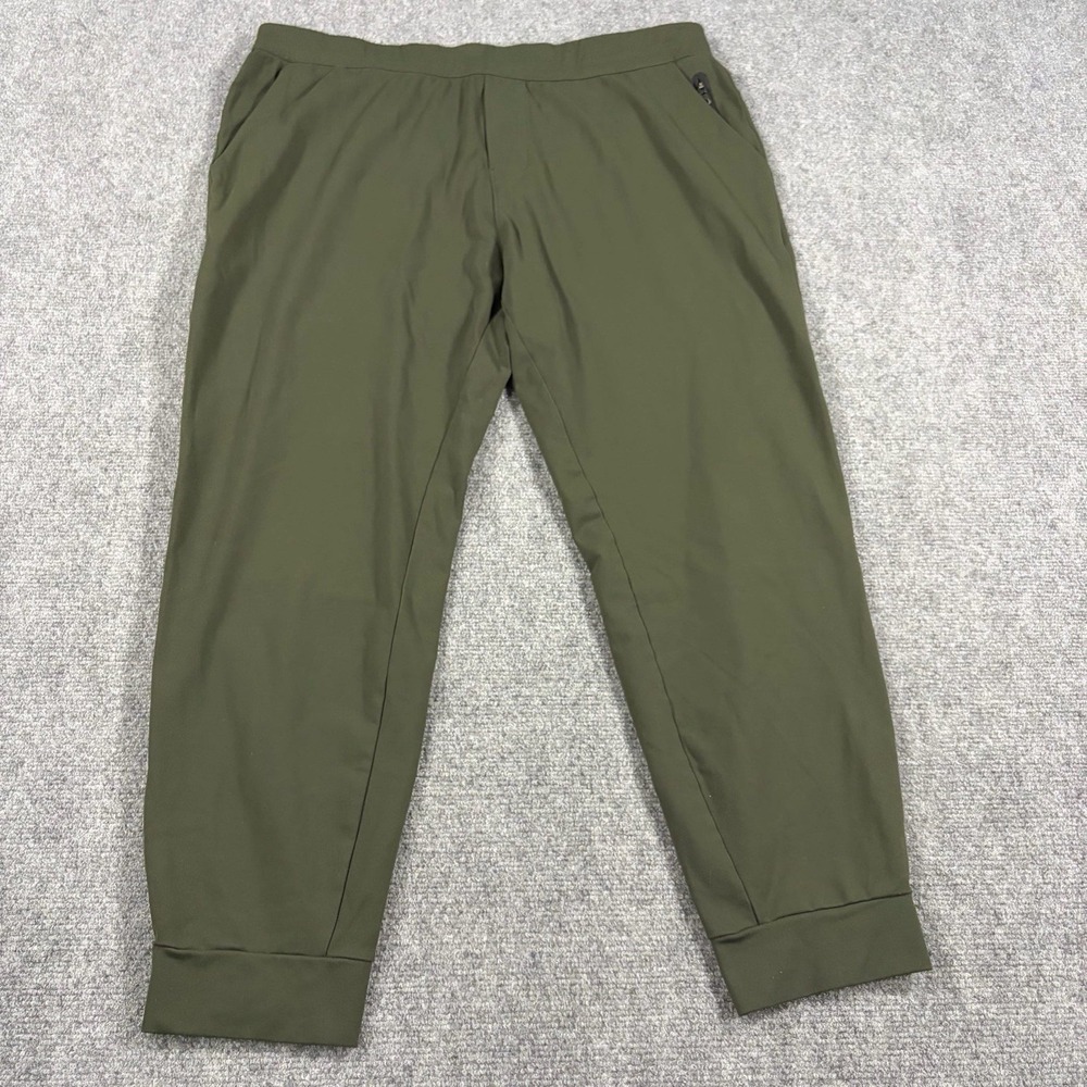 Public Rec Jogger Pants Mens 38x26 Green All Day Everyday Stretch Drawstring